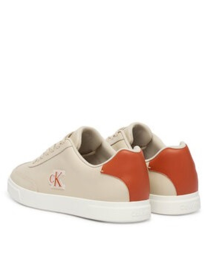 Calvin Klein Sneakersy Low Prof Cupsole Emb Lth HM0HM02124 Beżowy