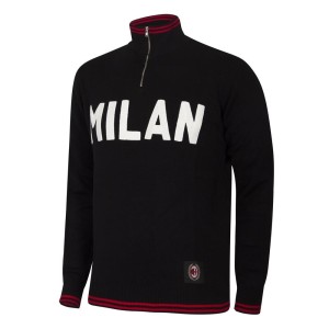 Bluza dla dorosłych - Dorosły - Haftowana Drużyna AC Milan 1960 - Czarny