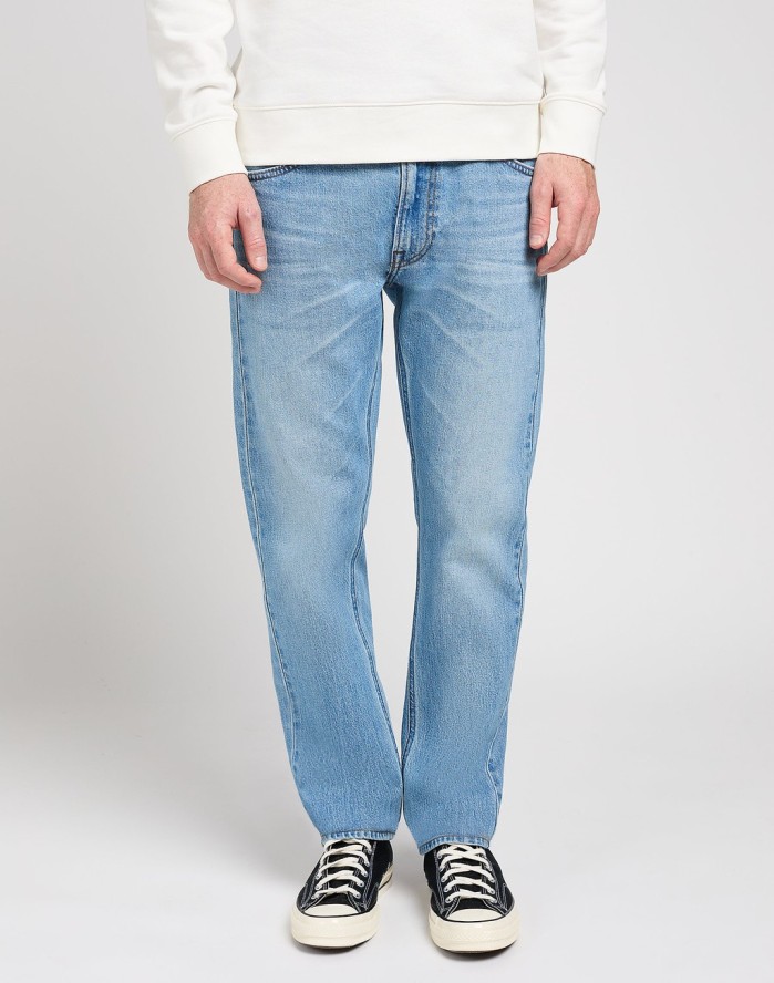 MESKIE SPODNIE LEE DAREN ZIP FLY SOLID BLUES 112350160