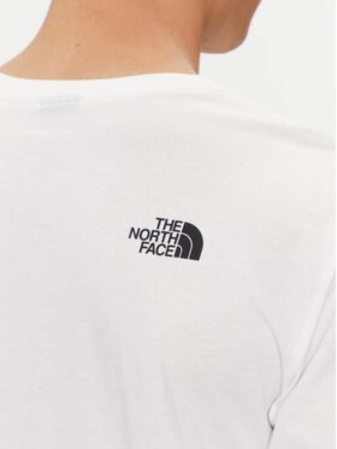 The North Face Longsleeve Simple Dome NF0A87QN Biały Regular Fit