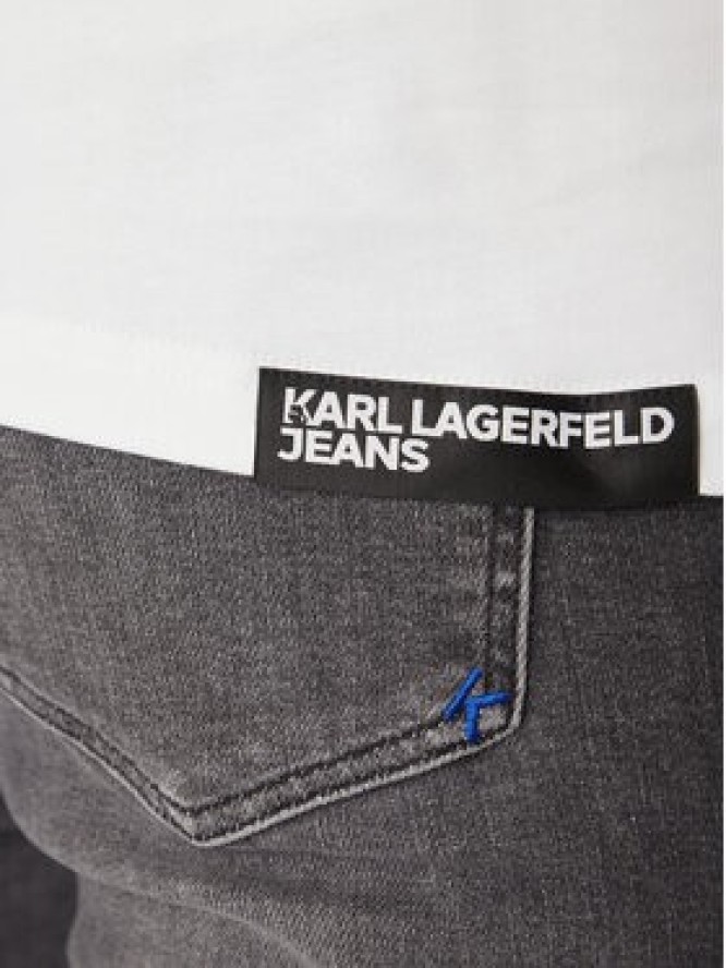 Karl Lagerfeld Jeans T-Shirt A2M17036 Biały Regular Fit