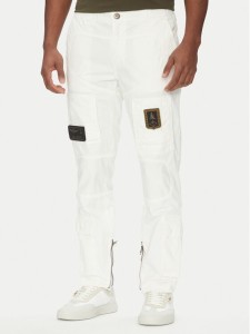 Aeronautica Militare Spodnie materiałowe 251PA1387CT1493 Biały Regular Fit