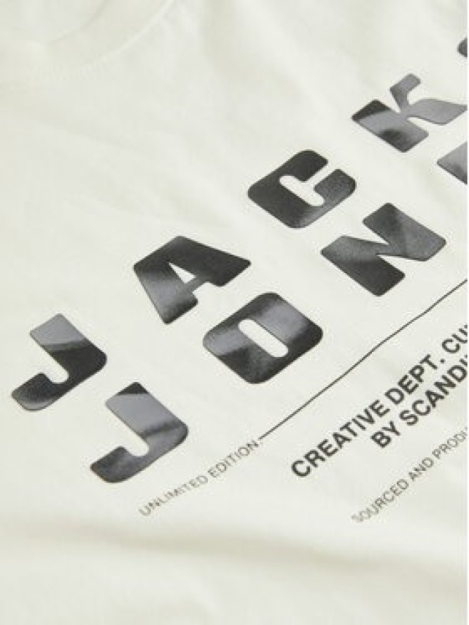 Jack & Jones T-Shirt Recharge 12274716 Beżowy Relaxed Fit