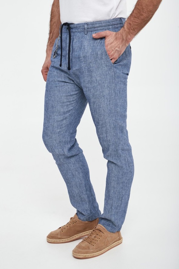 Spodnie męskie lniane PAUL&SHARK