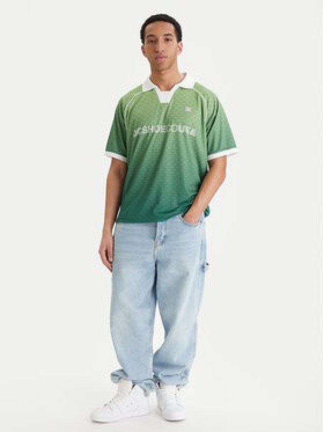 DC Shoes T-Shirt Soccer EDYKT03546 Zielony Boxy Fit