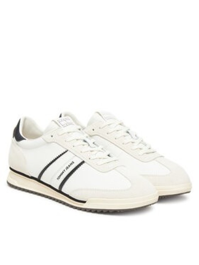 Tommy Jeans Sneakersy Tjm Retro Runner Cleated EM0EM01619 Biały