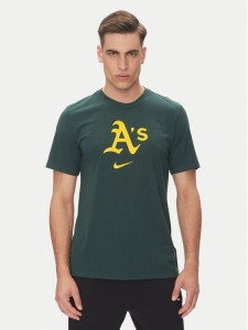 Nike T-Shirt 034J-3EY-FZ-L84 Zielony Regular Fit