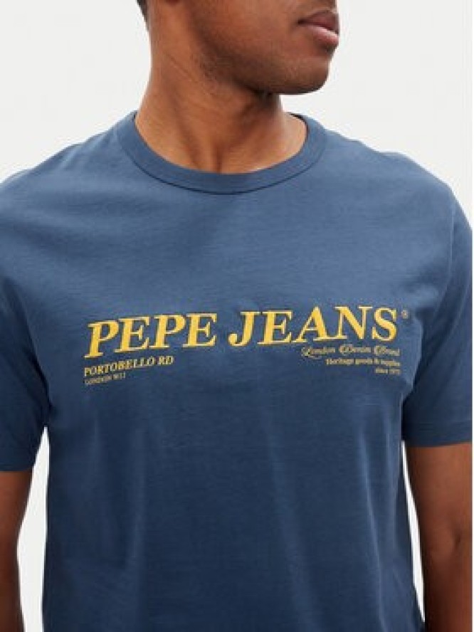Pepe Jeans T-Shirt Dylan PM509728 Niebieski Regular Fit