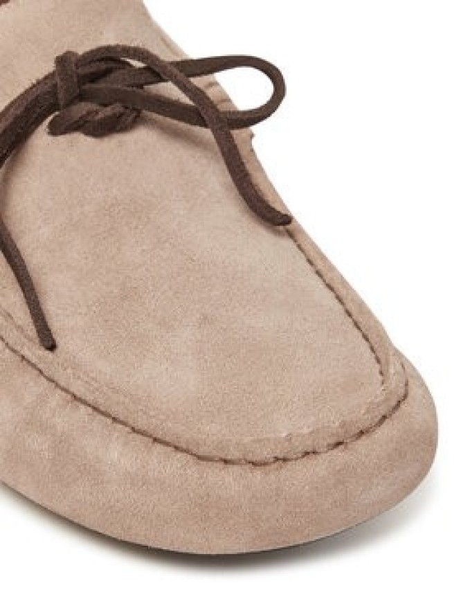 Tommy Hilfiger Mokasyny Hilfiger Folded Suede Driver FM0FM05385 Beżowy