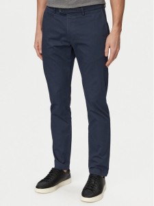 Bugatti Chinosy 4130-16370E Granatowy Regular Fit
