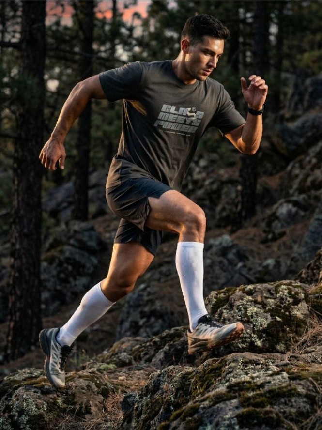 Koszulka z krótkim rękawem slim fit SNSY PERFORMANCE - zielony