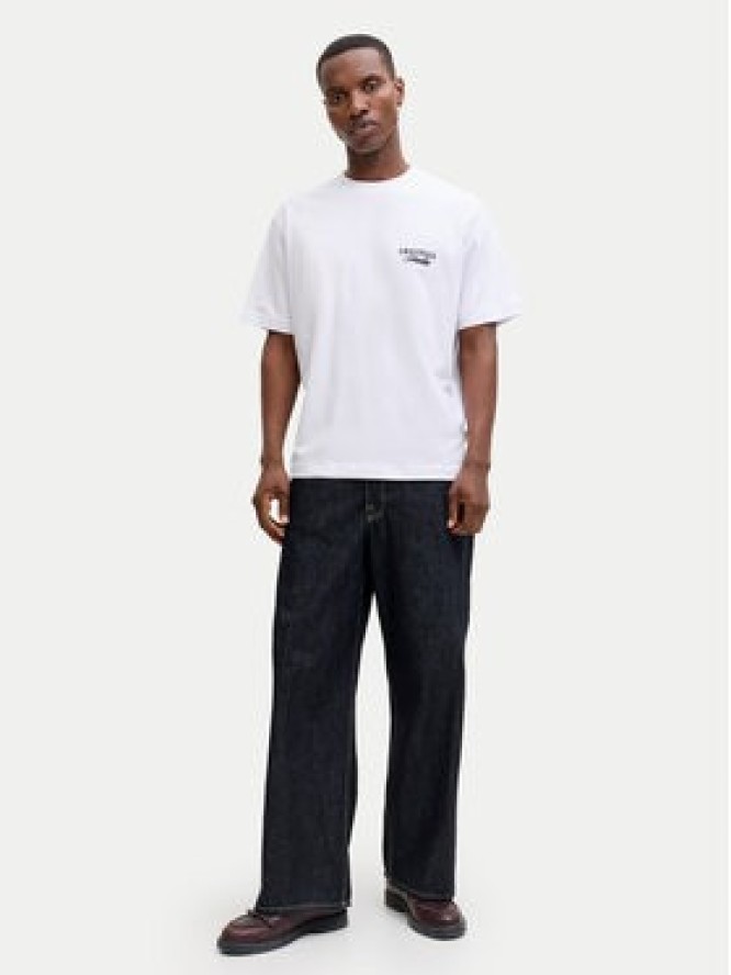 Jack & Jones T-Shirt Norrebro Typo 12282898 Biały Regular Fit