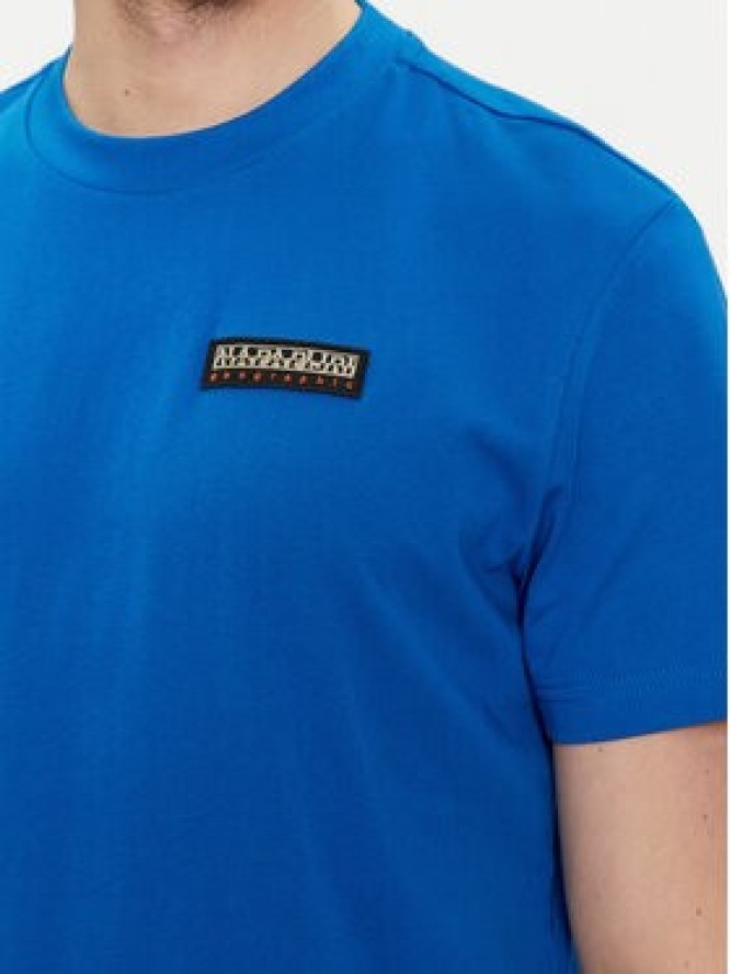Napapijri T-Shirt Iaato NP0A4HFZ Niebieski Regular Fit