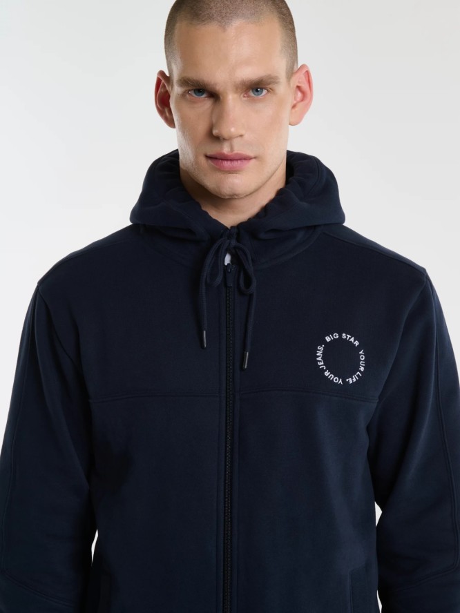 Bluza męska z kapturem granatowa Ajron 403/ Kersyn 403