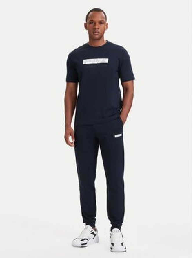EA7 Emporio Armani T-Shirt 7M002415 AF10375 MB149 Granatowy Regular Fit