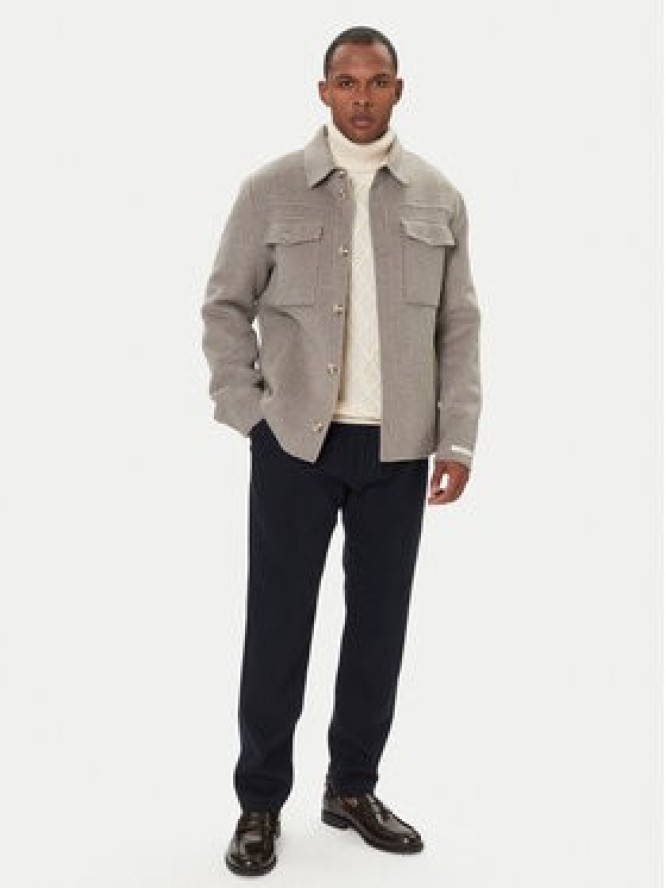 Tommy Hilfiger Chinosy Harlem MW0MW40340 Granatowy Tapered Fit