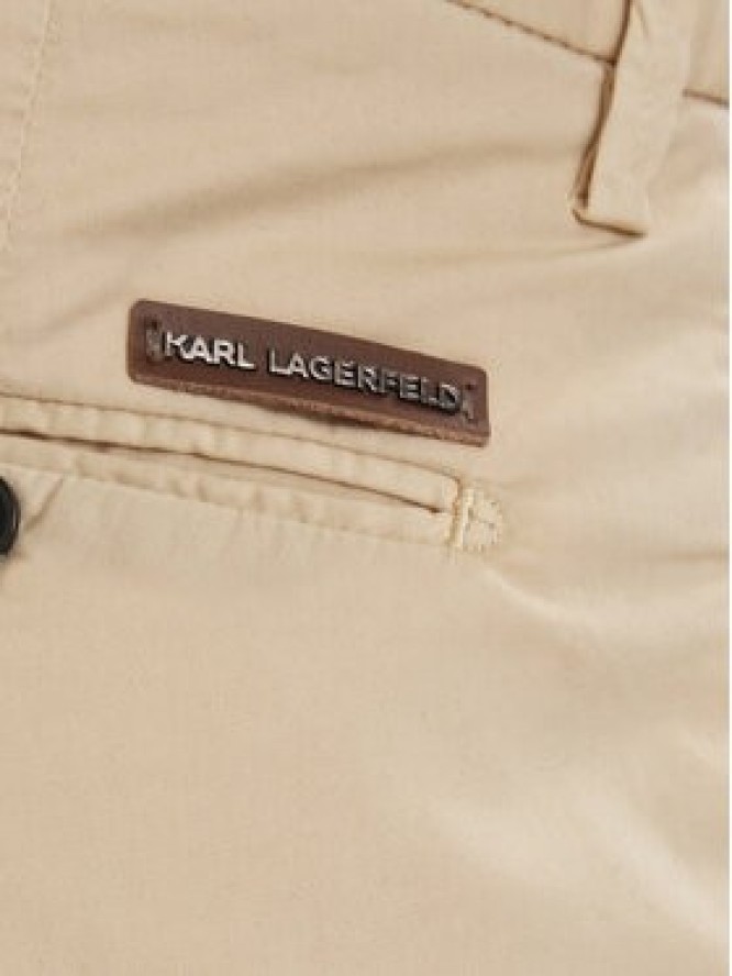 KARL LAGERFELD Szorty materiałowe 265320 562802 Beżowy Regular Fit