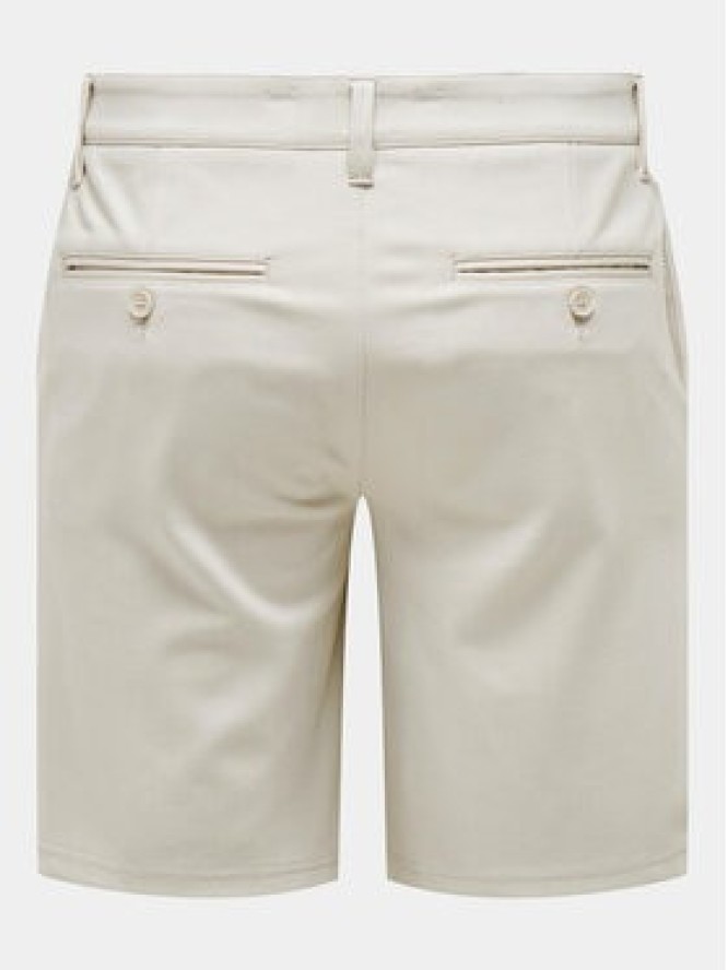 Only & Sons Szorty materiałowe Mark 22018667 Écru Regular Fit