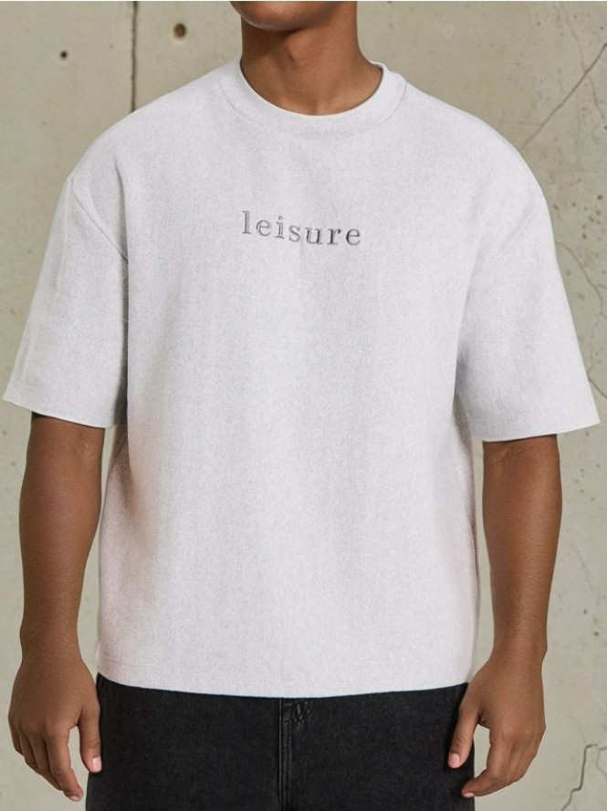 Bluza z krótkim rękawem - szary