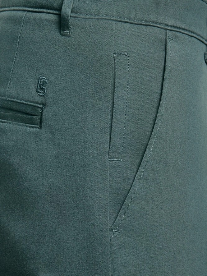 Spodnie męskie chinosy zielone Trevor 304