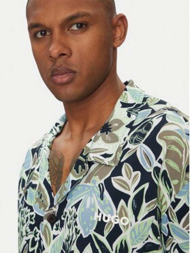 HUGO Koszula Beach 50540065 Granatowy Regular Fit