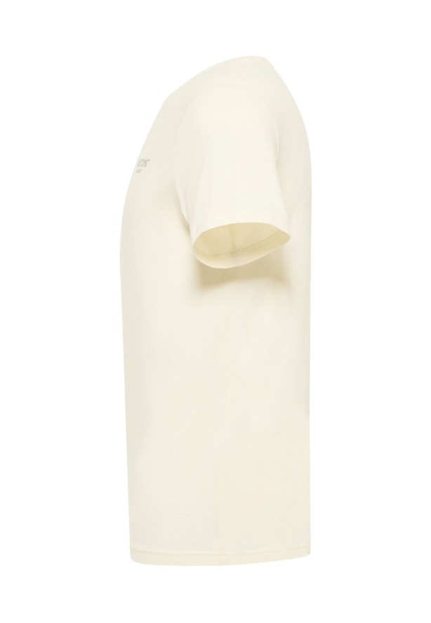 Męski T-shirt MUSTANG Austin KOSZULKA NADRUK LOGO Light Gray 1015828 3003