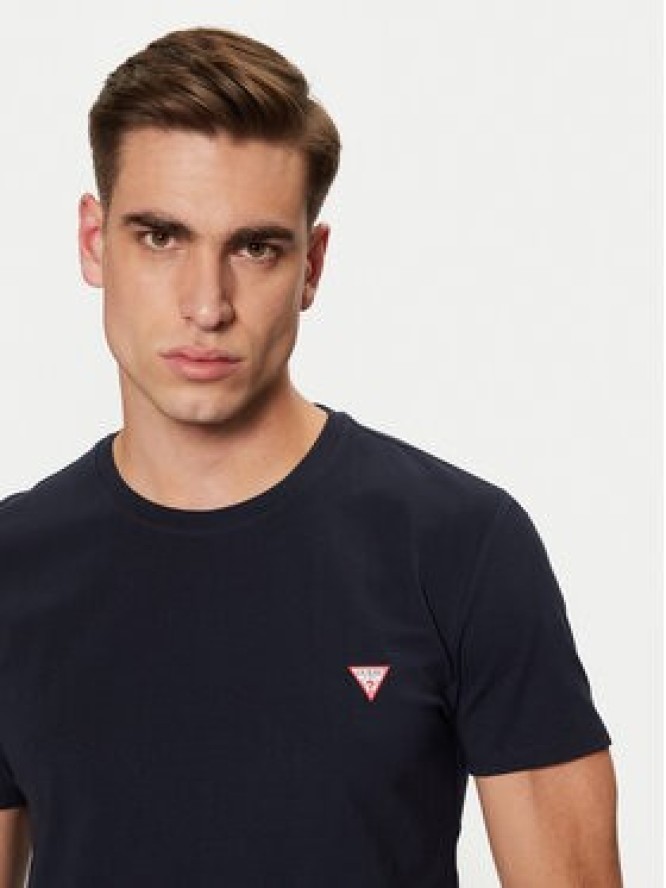 Guess T-Shirt M2YI24 J1314 Granatowy Slim Fit