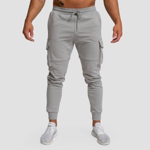 Joggery męskie fitness slim z kieszeniami TRN