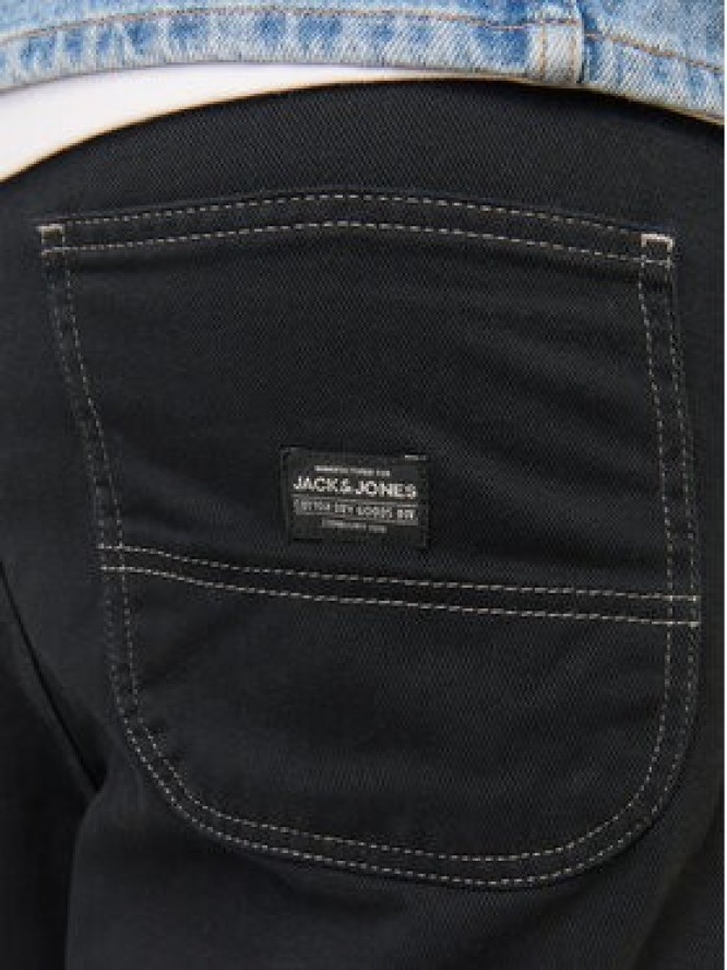 Jack & Jones Spodnie materiałowe Owen 12273515 Czarny Baggy Fit