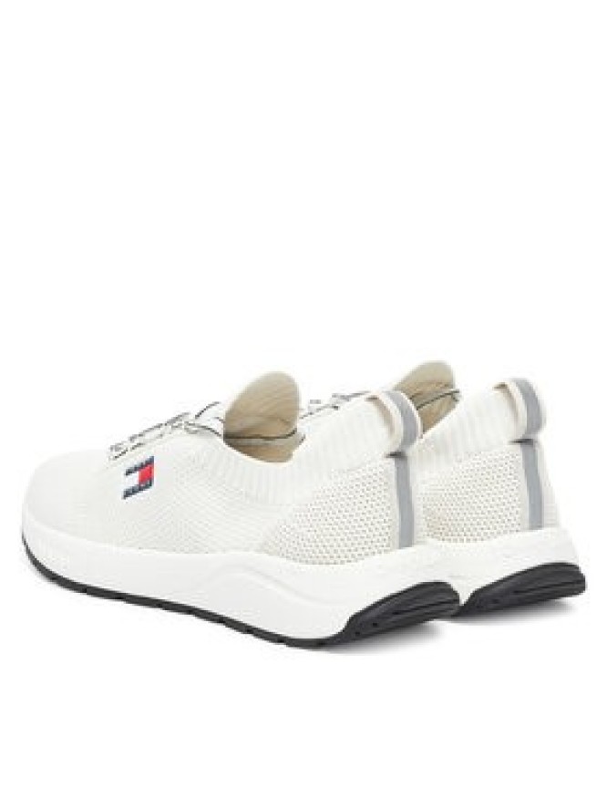 Tommy Jeans Sneakersy Tjm Runner Knitted EM0EM01580 Écru
