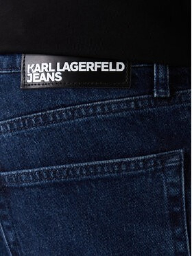 Karl Lagerfeld Jeans Jeansy A3M10136 Granatowy Straight Fit