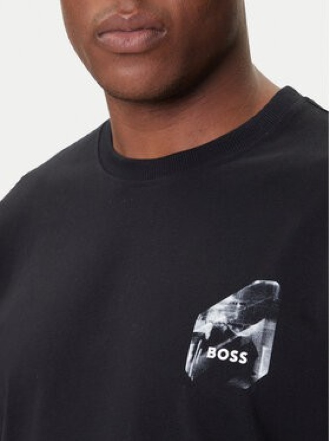 BOSS T-Shirt 50546374 Czarny Relaxed Fit