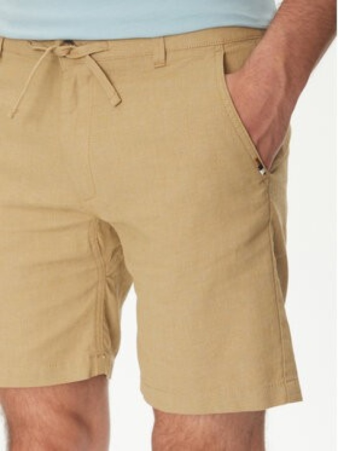 INDICODE Szorty materiałowe Inerwilo 70-815 Beżowy Slim Fit