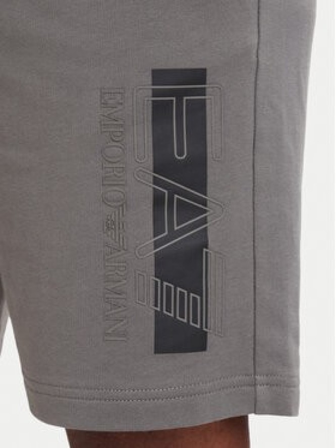 EA7 Emporio Armani Szorty sportowe 7M002421 AF13512 M8011 Szary Slim Fit