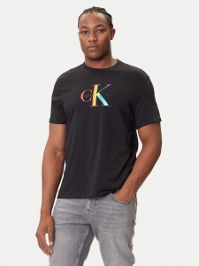 Calvin Klein Jeans T-Shirt Pride Graphic LV04RC800G Czarny Regular Fit