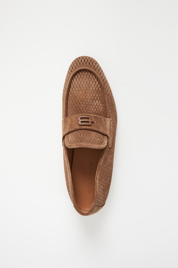 Loafersy męskie zamszowe BALDININI
