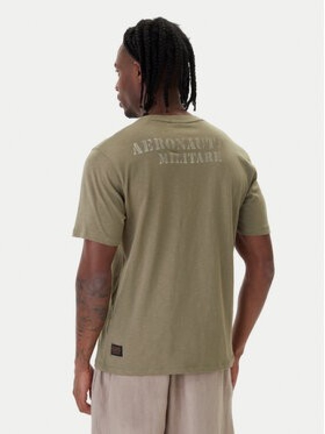 Aeronautica Militare T-Shirt 261TS2543UJ00686 Zielony Regular Fit