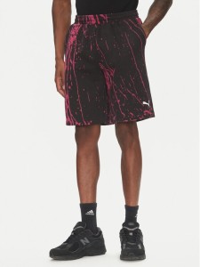 Puma Szorty sportowe F1 Color Splash 630171 Czarny Relaxed Fit