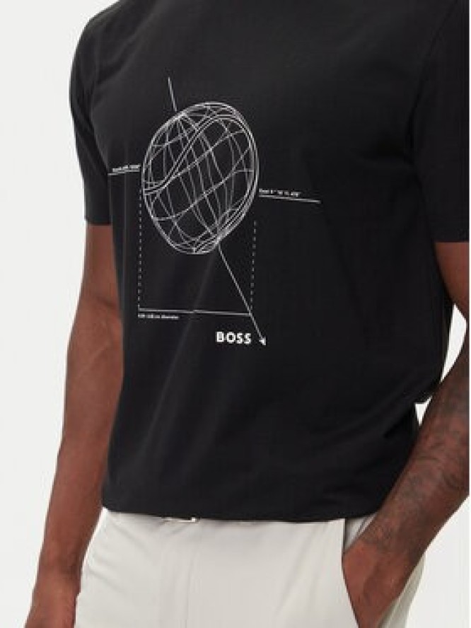 BOSS T-Shirt League GRX 50549413 Czarny Relaxed Fit
