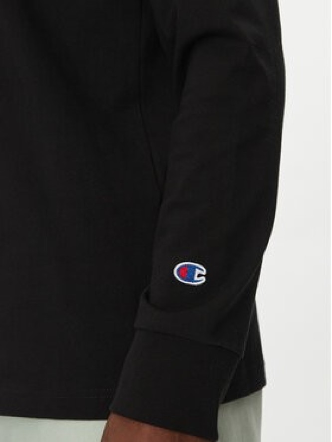 Champion Longsleeve 221164 Czarny Loose Fit