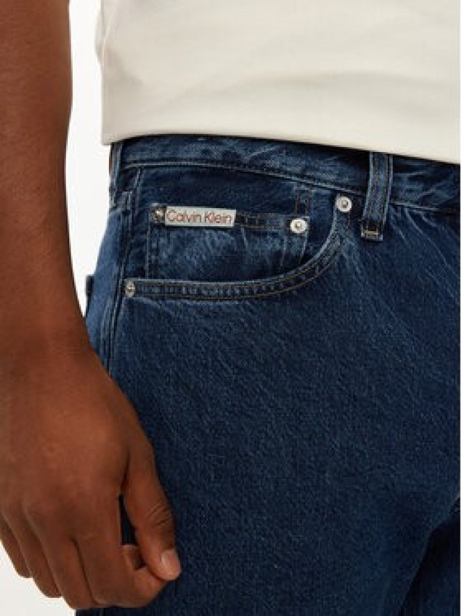 Calvin Klein Jeans Jeansy J30J325967 Granatowy Straight Fit