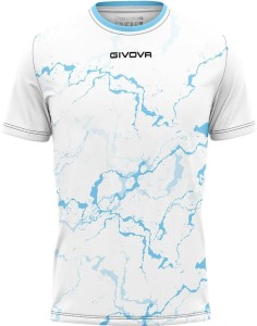 Koszulka sportowa Givova Grafit Biało‑Błękitna