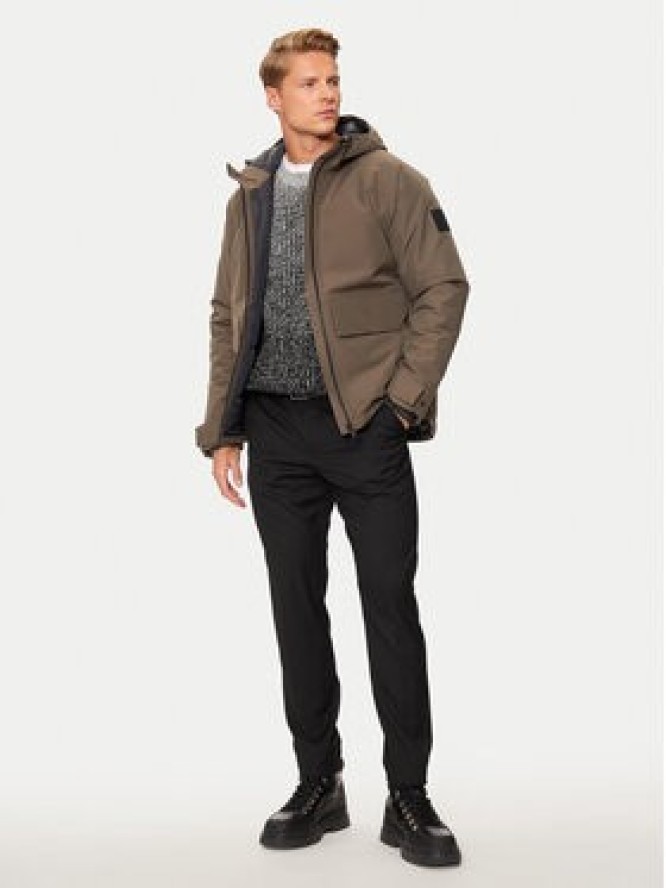 Jack Wolfskin Kurtka przeciwdeszczowa Tempeltor A60205 Brązowy Regular Fit