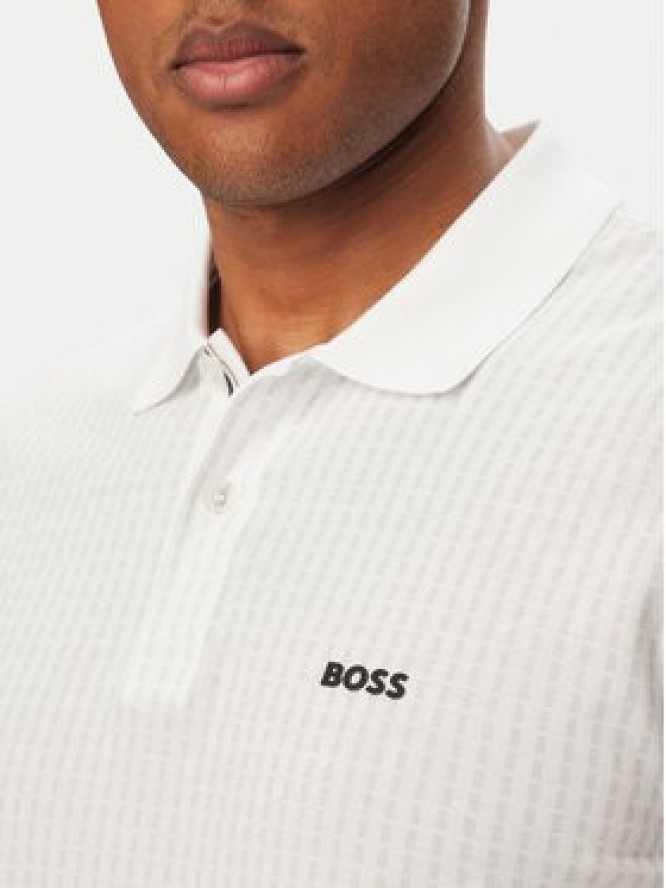 BOSS Polo Birdie 3 50559355 Biały Regular Fit