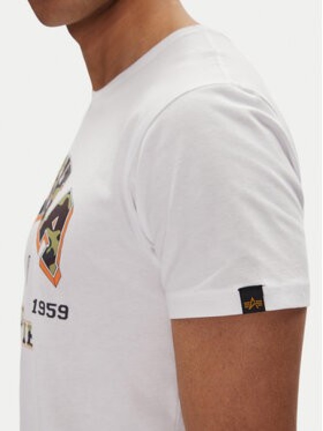 Alpha Industries T-Shirt Small Logo 146511 Biały Regular Fit