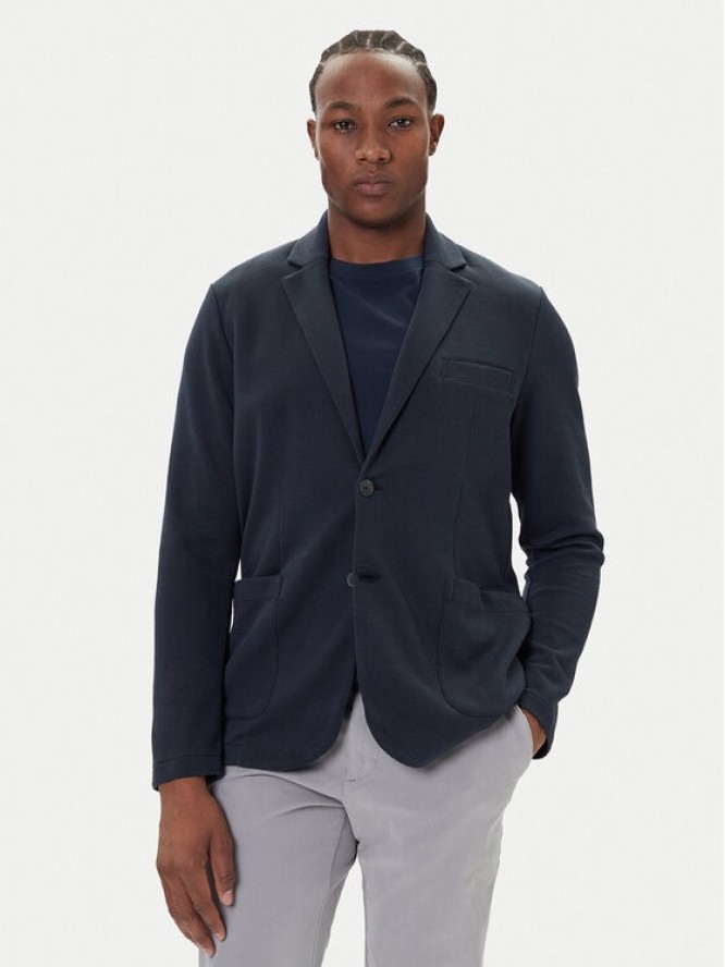 Marc O'Polo Marynarka 528 4051 57036 Granatowy Slim Fit