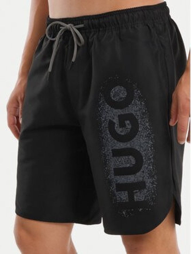 HUGO Szorty kąpielowe Spray 50561096 Czarny Regular Fit