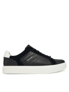 Calvin Klein Sneakersy Classic Cupsole Laceup Tape Lth YM0YM01430 Czarny