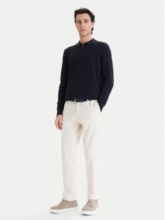 Bugatti Sweter 7100-15532E Granatowy Regular Fit