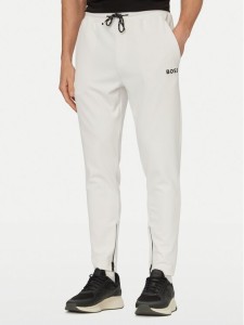 BOSS Spodnie dresowe Toc Spin 50554379 Biały Regular Fit